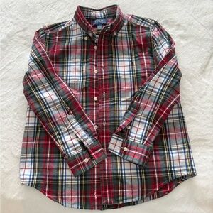 Polo by Ralph Lauren Red, Navy & White Plaid Button-Down Shirt